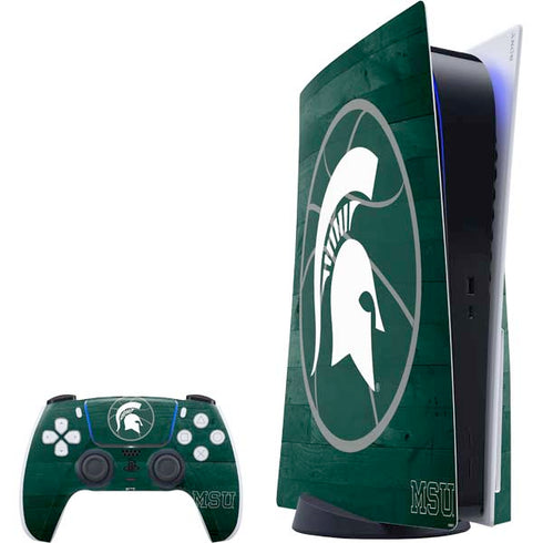 Michigan State University Basketball Courtside PlayStation PS5 Skins